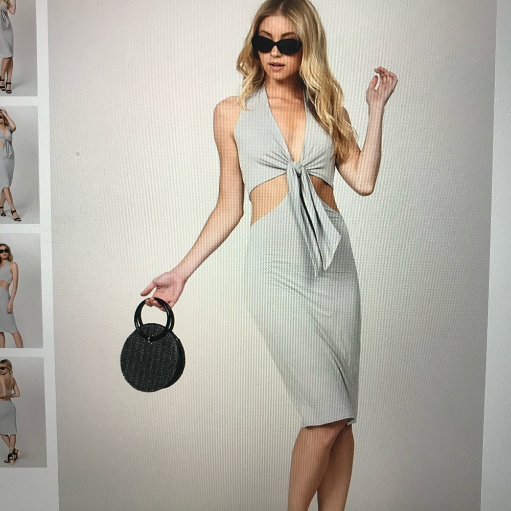 TOBI Island Wrap Midi Dress M